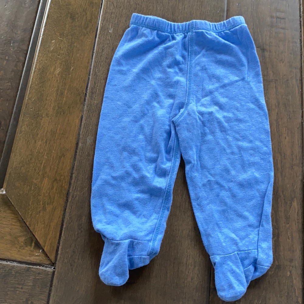Baby soy footsie pants. Blue 6-12 months